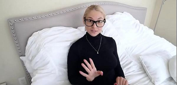 Blonde MILF Sarah Vandella pops her milf pussy for stepson!